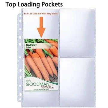 Efficient Seed Packet Storage with Heavy-Duty Sleeves