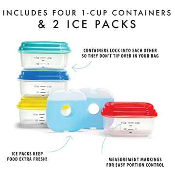 Reusable Fit & Fresh Snack Containers - Leakproof & Reliable