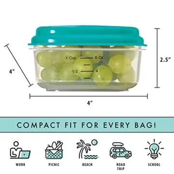 Reusable Fit & Fresh Snack Containers - Leakproof & Reliable