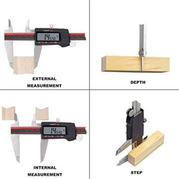 VINCA Digital Caliper - 8 Inch Precision Measurement Tool
