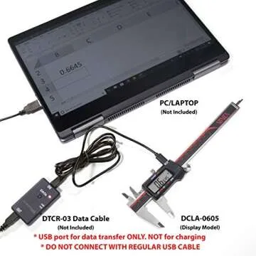 VINCA Digital Caliper - 8 Inch Precision Measurement Tool