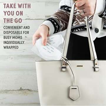 Zomee Disposable Breast Pads for Breastfeeding - Ultra-Absorbent and Soft