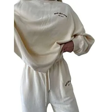 HEY ZACK Beige Comfy Sweatset for Ultimate Comfort