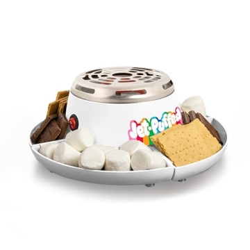 Nostalgia Jet-Puffed Tabletop Indoor Electric S'mores Maker - Smores Kit With Marshmallow Roasting S...