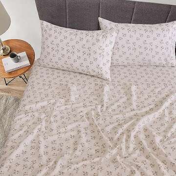 RUVANTI 100% Cotton King Size Sheets - Soft & Breathable