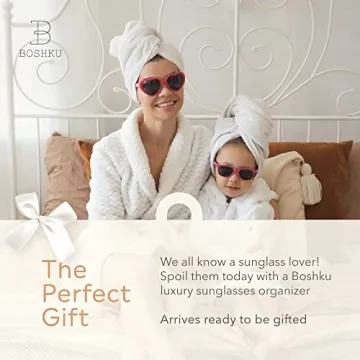 BOSHKU Sunglasses Organizer Case for Travel and Storage