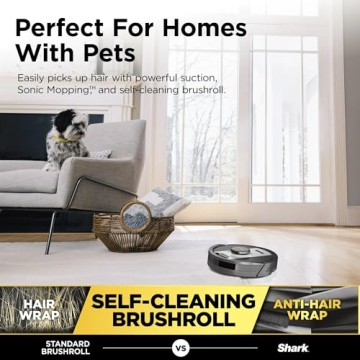 Shark RV2400WD Robot Vacuum & Mop - Powerful Clean for Pets