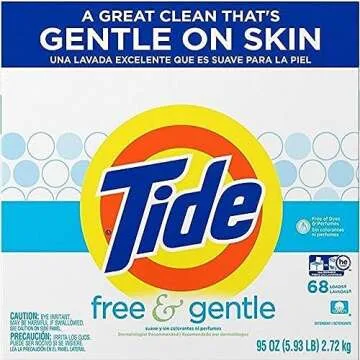 Tide Free & Gentle Powder Detergent - 95 Oz for Sensitive Skin Care