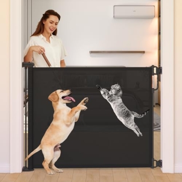 Safe & Stylish Extra Wide Retractable Baby Gate