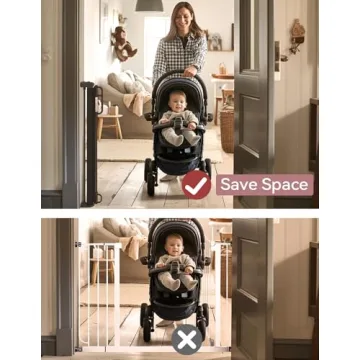 Safe & Stylish Extra Wide Retractable Baby Gate