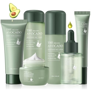 Avocado Skincare Sets for Women - Moisturizing & Anti-Aging Gift Set