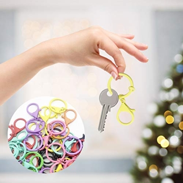 AUGYUESS Colorful Metal Lobster Claw Clasps for DIY