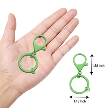 AUGYUESS Colorful Metal Lobster Claw Clasps for DIY