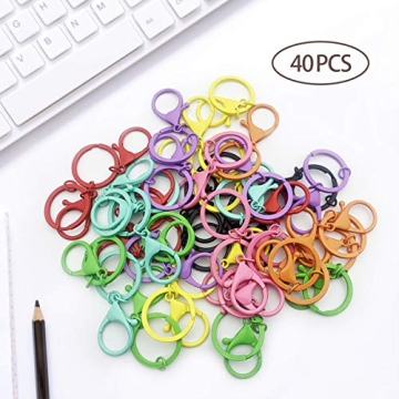 AUGYUESS Colorful Metal Lobster Claw Clasps for DIY