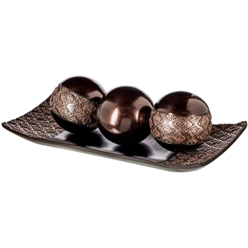 Creative Scents Dublin Home Decor Tray and Orbs Set for Elegant Living Spaces