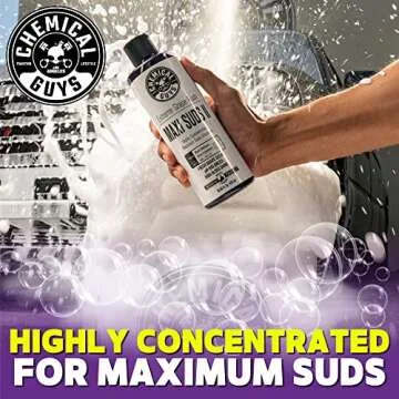Chemical Guys Maxi-Suds II Foaming Car Wash Soap - 1 Gallon - Grape Scent