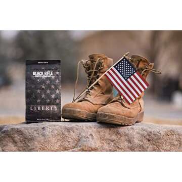 Black Rifle Coffee Company Liberty Roast, Medium Roast Whole Coffee Beans, 12 OZ Bag