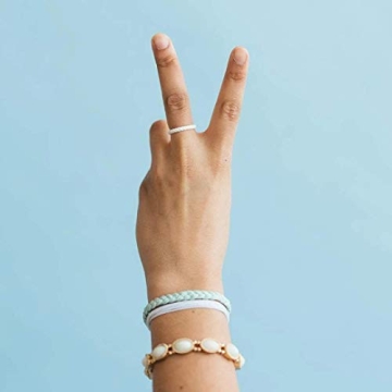 Hypoallergenic Braided Silicone Wedding Ring - Size 10