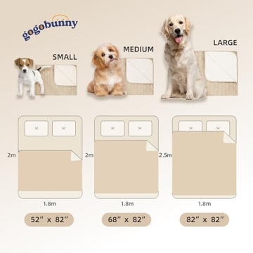 Gogobunny Double-Sided Waterproof Dog Bed Cover