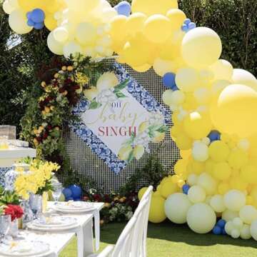 PartyWoo Pastel Yellow Balloons, 100 pcs Pale Yellow Balloons Different Sizes Pack of 36 Inch 18 Inch 12 Inch 10 Inch 5 Inch Yellow Balloons for Balloon Garland Arch as Party Decorations, Yellow-Q07