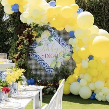 PartyWoo Pastel Yellow Balloons, 100 pcs Pale Yellow Balloons Different Sizes Pack of 36 Inch 18 Inch 12 Inch 10 Inch 5 Inch Yellow Balloons for Balloon Garland Arch as Party Decorations, Yellow-Q07