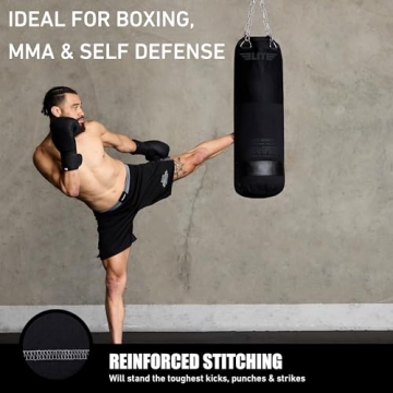 Durable Elite Canvas Punching Bag for MMA and Kickboxing