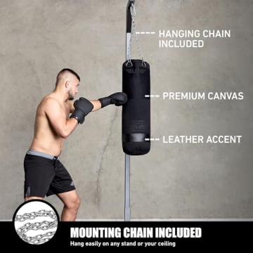 Durable Elite Canvas Punching Bag for MMA and Kickboxing
