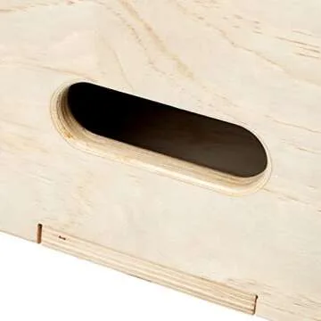 Amazon Basics Wood Plyometric Training Exercise Box, 16" x 20" x 24"