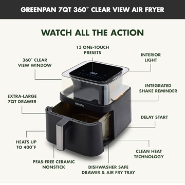 Healthy Cooking with GreenPan Clearview 7QT Air Fryer