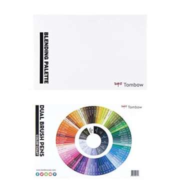 Tombow Blending Palette + Color Chart, White, - 56174