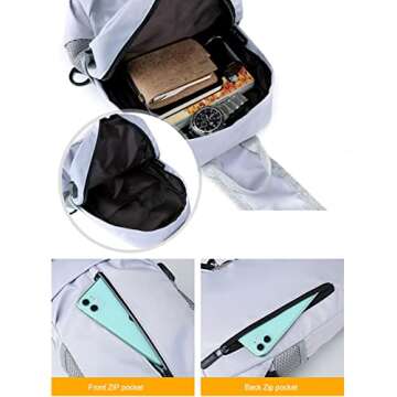 chinatera Small Crossbody Sling Bags for Men Chest Shoulder Bag Casual Backpack with Charger for Outdoor Travel (Grey)