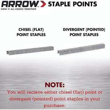 Arrow Fastener Heavy Duty T50 Staples - 3/8 Inch Leg & Crown, 5000 Count