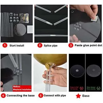 TONIFUL Balloon Centerpieces Kit for Celebrations and Events