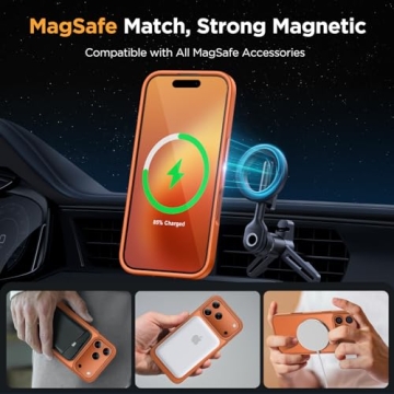 Miracase Magnetic iPhone 17 Pro Case with Screen Protector