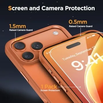 Miracase Magnetic iPhone 17 Pro Case with Screen Protector