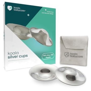 Koala Babycare The Original Nursing Cups 999 Silver – Nipple Shields for Nursing Newborn - Breastf...