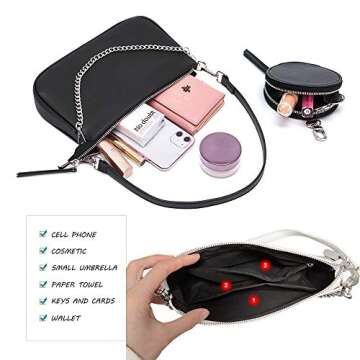 AMHDV Women Multipurpose Crossbody Bags - Stylish 3 in 1