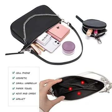 AMHDV Women Multipurpose Crossbody Bags - Stylish 3 in 1