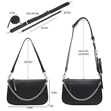 AMHDV Women Multipurpose Crossbody Bags - Stylish 3 in 1