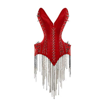 Luvsecretlingerie Heavy Duty 22 Double Steel Boned Waist Training Leather Overbust Tight Shaper Cors...