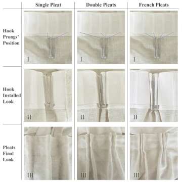 Ftinala 92 Inch Sheer Curtains Natural Linen Curtains 92 Inches Long Custom Pinch Pleat Curtains Neutral Curtains & Drapes Textured Rustic Modern Farmhouse Decor Window Treatments Cream Beige