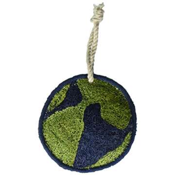 Loofah-Art 100% Natural Loofah Kitchen and Household Scrubber/Sponge, Eco Earth