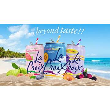 La Croix Sparkling Water - Variety Pack | 3 New Summer Flavors | Beach Plum, Black Raspberry, Guava ...