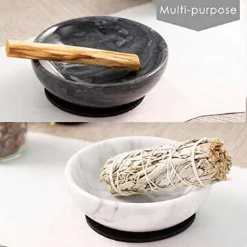 Elegant Fasolahome Natural Marble Incense Holder for Relaxation
