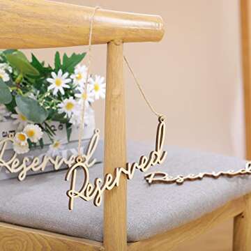 Yalikop 12 Pcs Reserved Signs for Charming Events