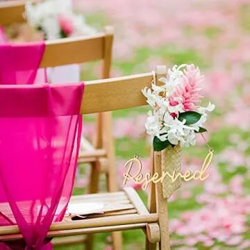 Yalikop 12 Pcs Reserved Signs for Charming Events