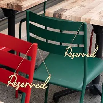 Yalikop 12 Pcs Reserved Signs for Charming Events