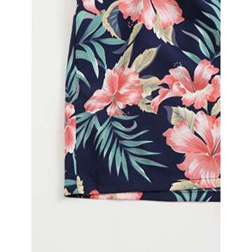 Floral Print Sleeveless Cami Wide Leg Romper Women