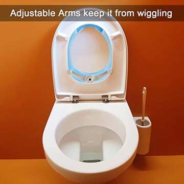 Potty Training Seat For Kids Boys Girls Toddlers Toilet Seat For Baby With Cushion Handle Backrest Toilet Trainer For Round And Oval Toilets (Blue) ilin