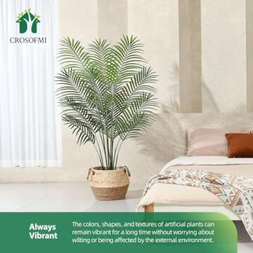 5Ft Artificial Areca Palm Plant for Home and Office Decor